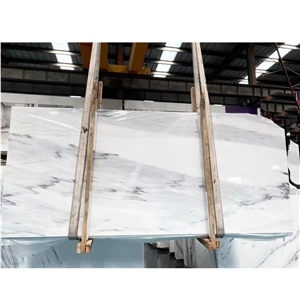 Landscape Painting  White Marble Slabs Tiles