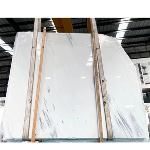 Landscape Painting  White Marble Slabs Tiles