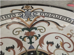 Luxury Customized Waterjet Marble Medallion Flooring Design