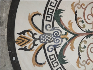 Luxury Customized Waterjet Marble Medallion Flooring Design