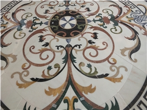 Luxury Customized Waterjet Marble Medallion Flooring Design