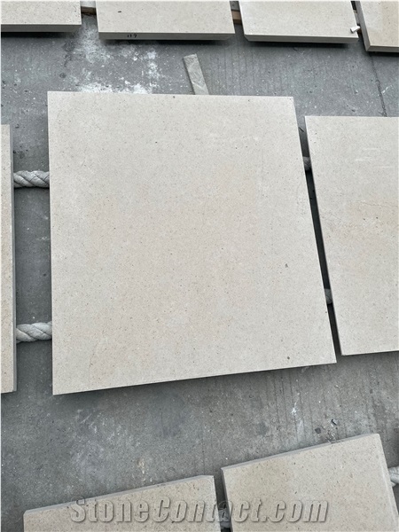 Luxury Private Villa Exterior Wall Cladding Beige Limestone