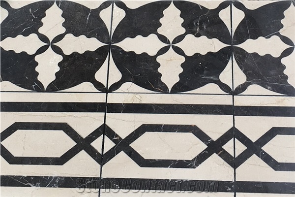 New Design Marble Waterjet Medallion For Hotel Lobby Floor
