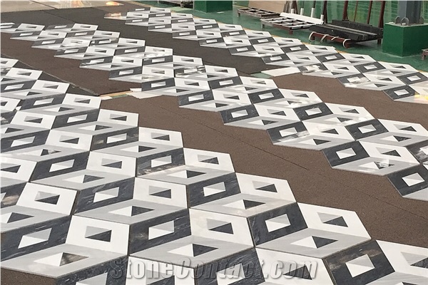 New Design Marble Waterjet Medallion For Hotel Lobby Floor