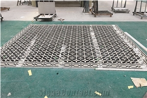 New Design Marble Waterjet Medallion For Hotel Lobby Floor