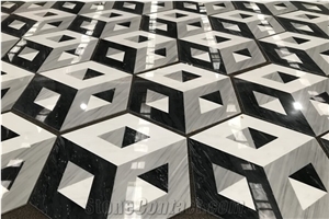 New Design Marble Waterjet Medallion For Hotel Lobby Floor