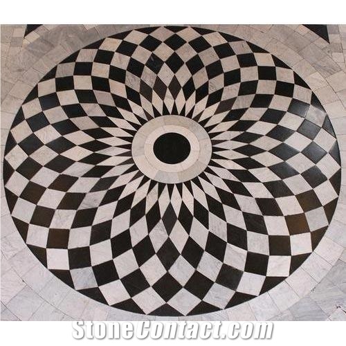 New Design Marble Waterjet Medallion For Hotel Lobby Floor