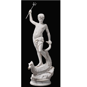 Polished Sichuan White Marble Human Sculpture Buddha