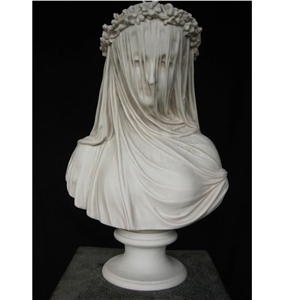 Polished Sichuan White Marble Human Sculpture Buddha