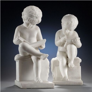 Polished Sichuan White Marble Human Sculpture Buddha