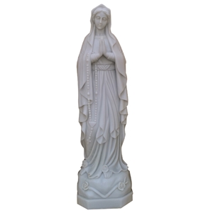 Polished Sichuan White Marble Human Sculpture Buddha