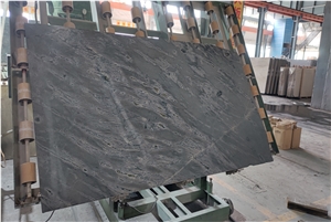 Silver Galaxy Grey Granite Rough Slabs For Kitchen