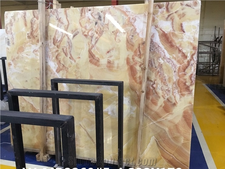 Translucent Red Dragon Onyx Slabs For Background Wall