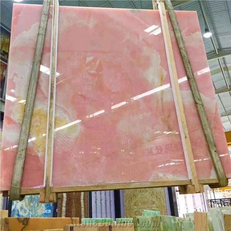 Translucent Red Dragon Onyx Slabs For Background Wall