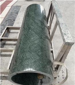 Verde Guatemala Green Marble Roman Columns & Column Capital