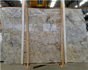 Versace Gold Grey Marble Rough Slabs