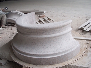 Volakas White Marble Interior Hollow Column Base Design