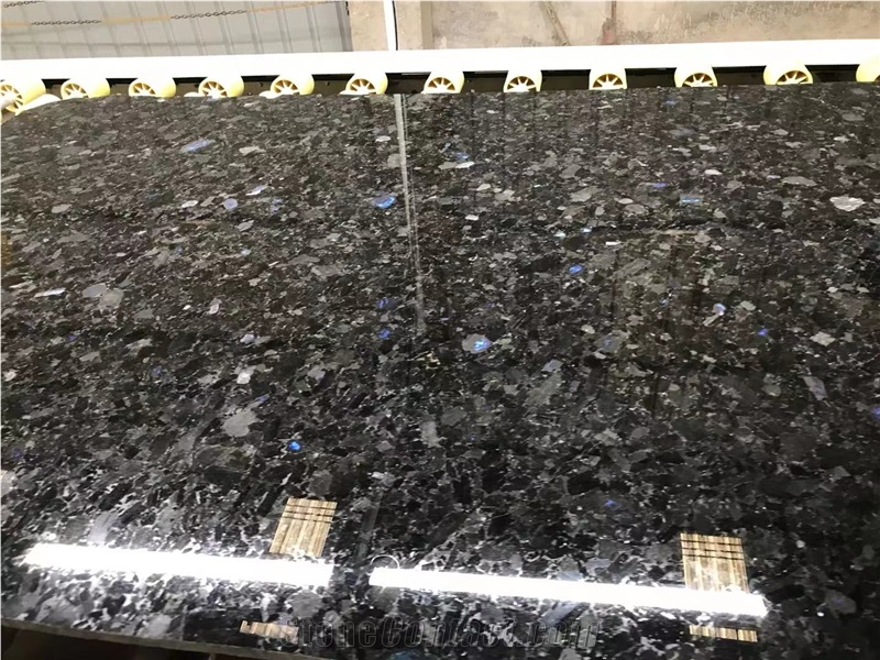 Volga Blue Granite Slabs & Tiles, Ukraine Blue Granite