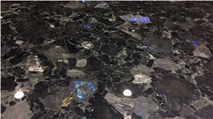 Volga Blue Granite Slabs & Tiles, Ukraine Blue Granite