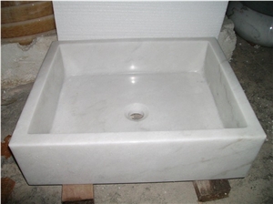 White Onyx Jade Stone Counter Basin Round Wash Basin