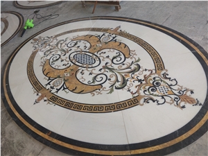 Wholesale Waterjet Inlay Medallion Marble Flooring Design