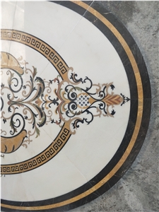 Wholesale Waterjet Inlay Medallion Marble Flooring Design