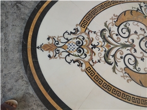 Wholesale Waterjet Inlay Medallion Marble Flooring Design