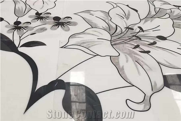 Wholesales Marble Medallion Waterjet Custom Floor Medallion