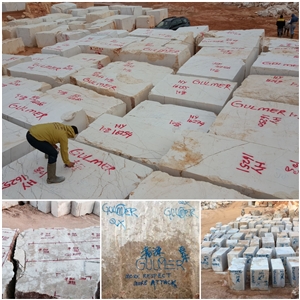 Burdur Beige Marble Blocks