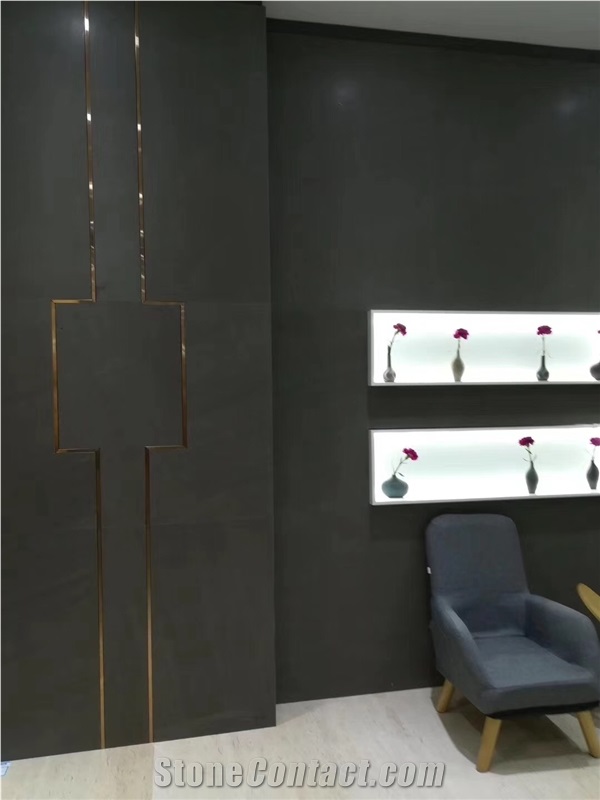 Apple Grey Sandstone Interior Honed Wall Cladding Tiles