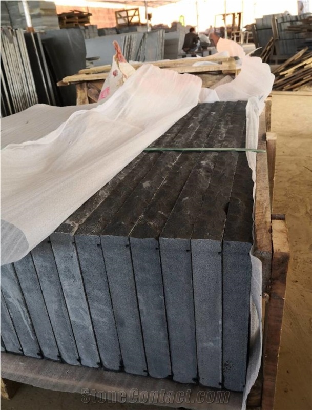 Cheap Viet Nam Black Granite Tiles Used For Floor And Stair