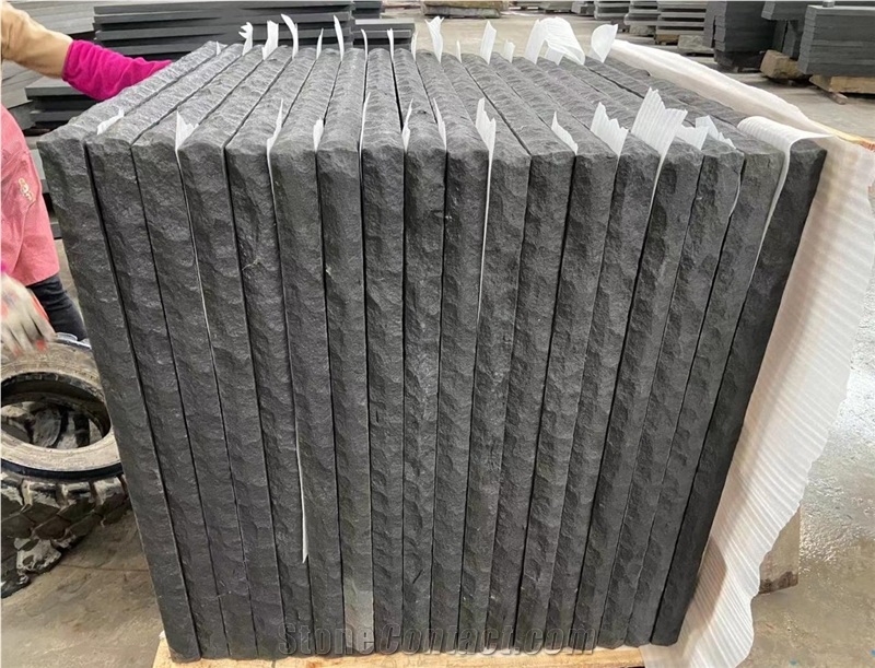 Chinese Black Sandstone Slab Used For Walkway Paving Stone
