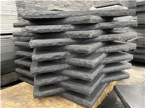 Chinese Black Sandstone Slab Used For Walkway Paving Stone