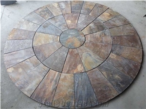 Multicolor Slate,Slate Tile,Slate Pattern,Yellow Rusty Slate