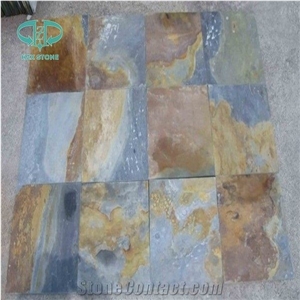 Multicolor Slate,Slate Tile,Slate Pattern,Yellow Rusty Slate
