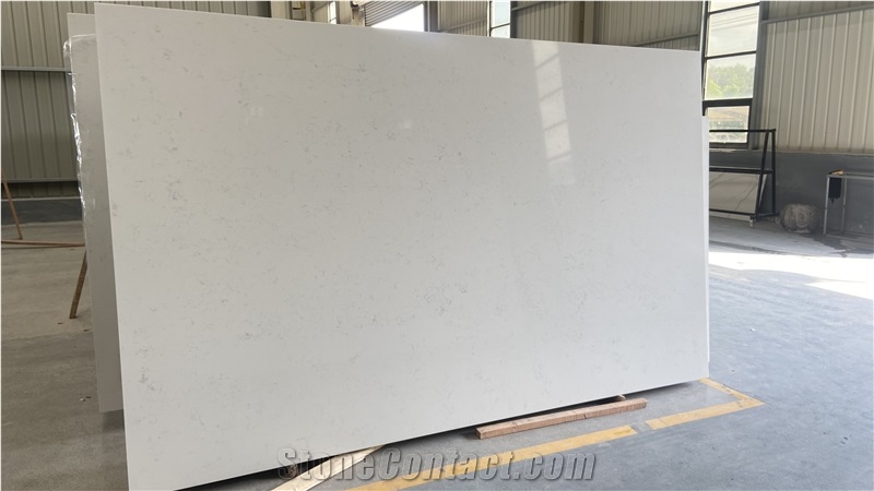 Bianco Carrara Medium White Artificial Quartz Stone Solid