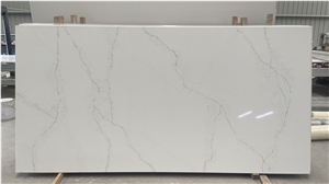 Bianco Carrara Medium White Artificial Quartz Stone Solid