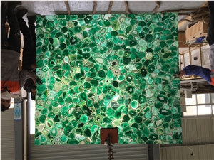 Blue Agate Semiprecious Stone Slabs Green Purple Multicolor