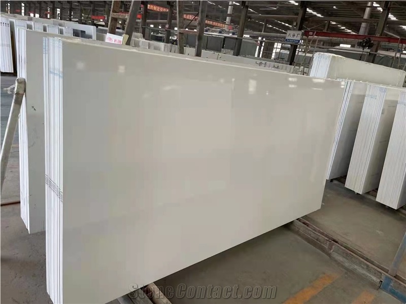 Pure White Quartz Slabs Cuarzo Blanco Puro