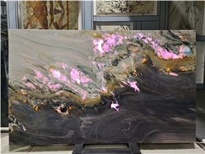 Aquarella Lilac Natural Quartize Slabs Stock Big Quantity