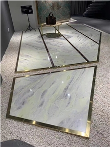 China Moon River Blue And Green Marble Big Slabs And Tiles