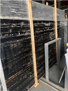 Chinese Black And White Marble Silver Dragon Polished Slabs