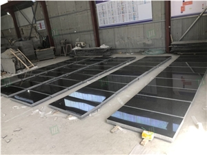 Chinese Black Granite G684 Polished And Flamed Slabs Chinese Black Granite G684 Polished And Flamed Slabs