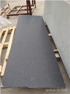 Chinese Black Granite G684 Polished And Flamed Slabs