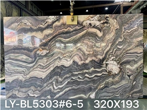Exotic Green Silk Road Fusion Quartzite Golden Silk Slabs