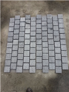 G684 Fuding Black Pearl Basalt Cobble Stone Pavers Cobbles