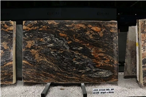 Gold Galaxy Cosmic Gold Granite Slabs Black Taurus Slabs