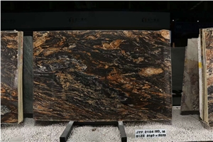 Gold Galaxy Cosmic Gold Granite Slabs Black Taurus Slabs