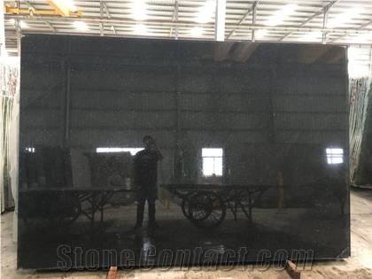 Good Price Factory Directly Black Galaxy Granite Big Slabs