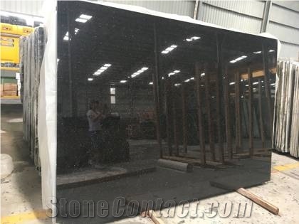 Good Price Factory Directly Black Galaxy Granite Big Slabs